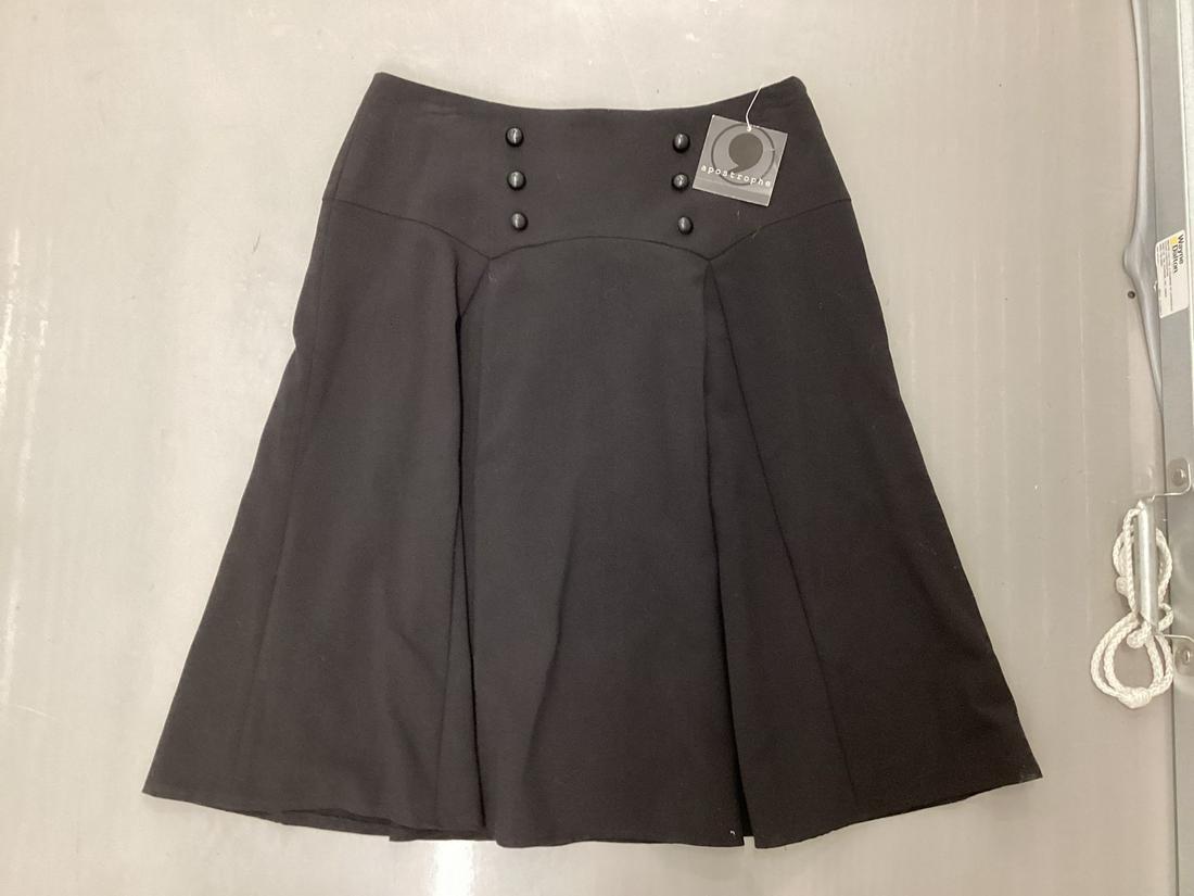 NWT Pleated Skirt with waist button detail size 2: NWT Pleated Skirt with waist button detail size 2