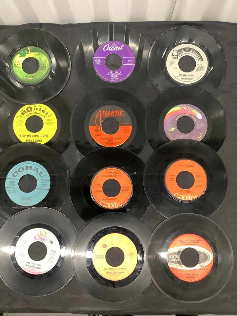 Lot of 45s including Beatles, David Cassidy, Steve Miller, Abba and more (1 of 1)