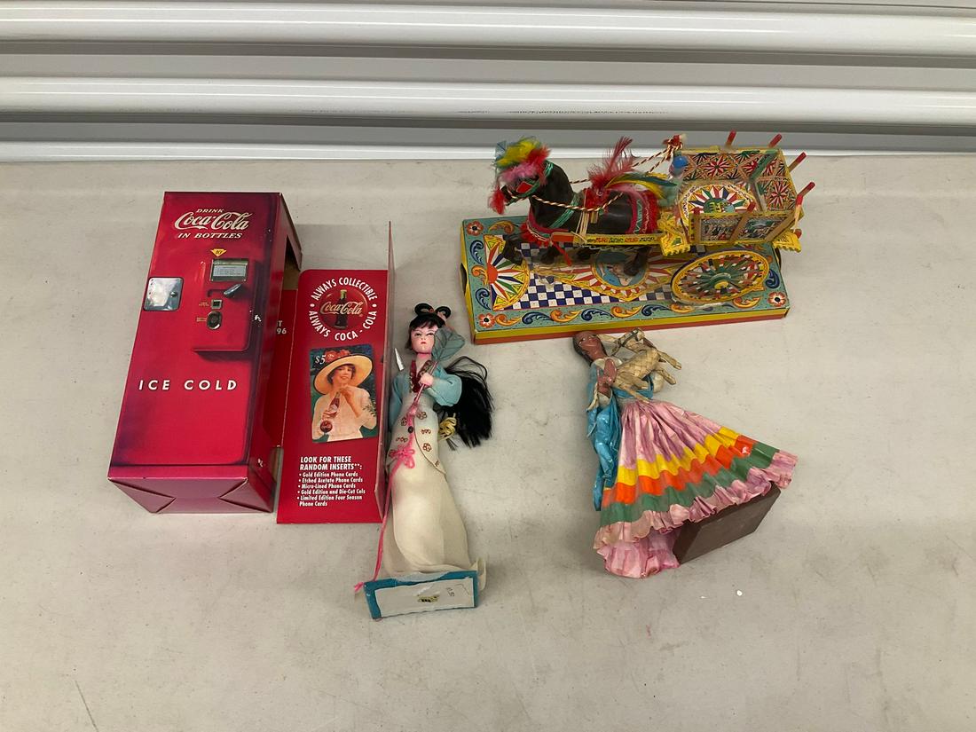 Vintage coca cola merchandise, cultural figurines and more: Vintage coca cola merchandise, cultural figurines and more