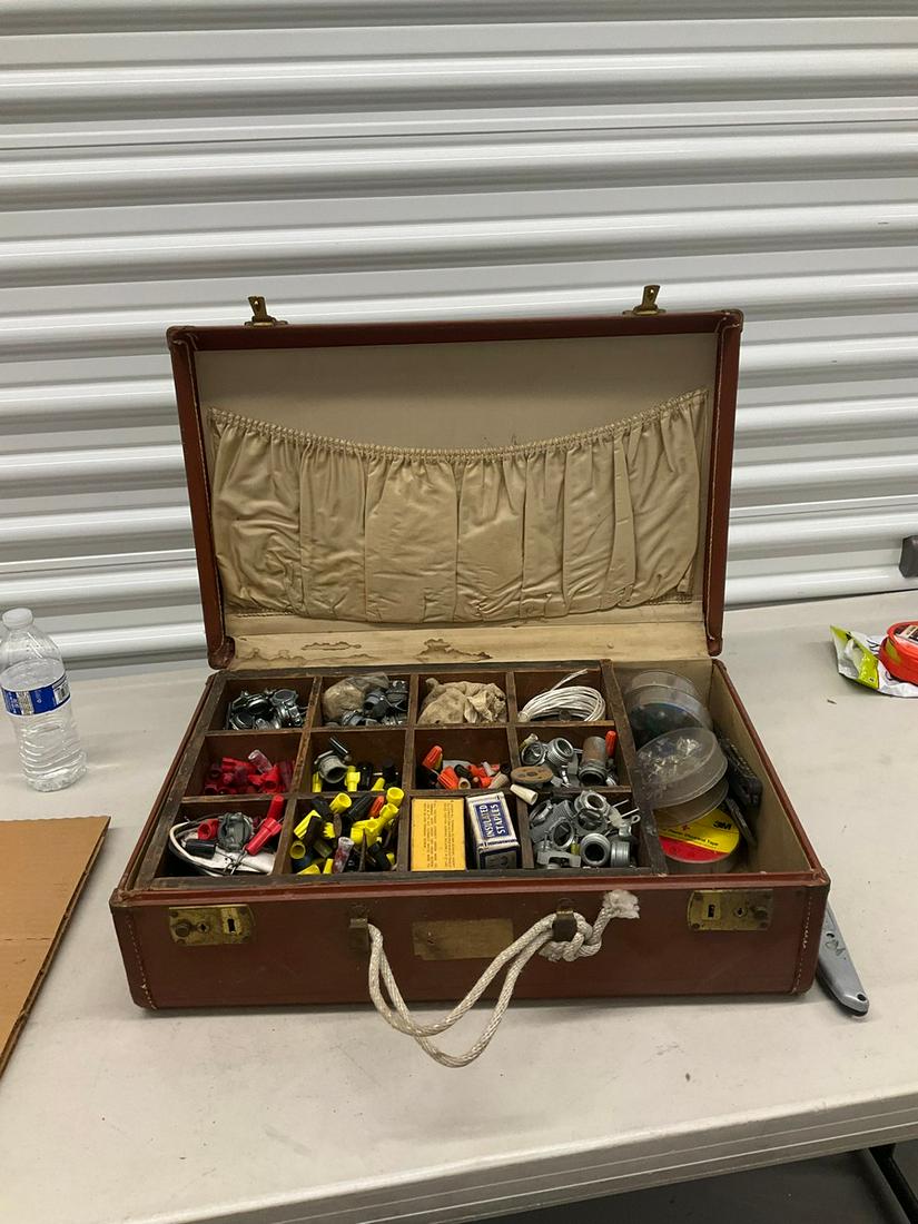 Vintage toolbox with tool parts and more (1 of 1)