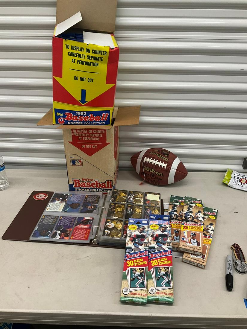 Binder filled with various collectors cards: Baseball, hockey, NASCAR, etc and more (football is (1 of 1)