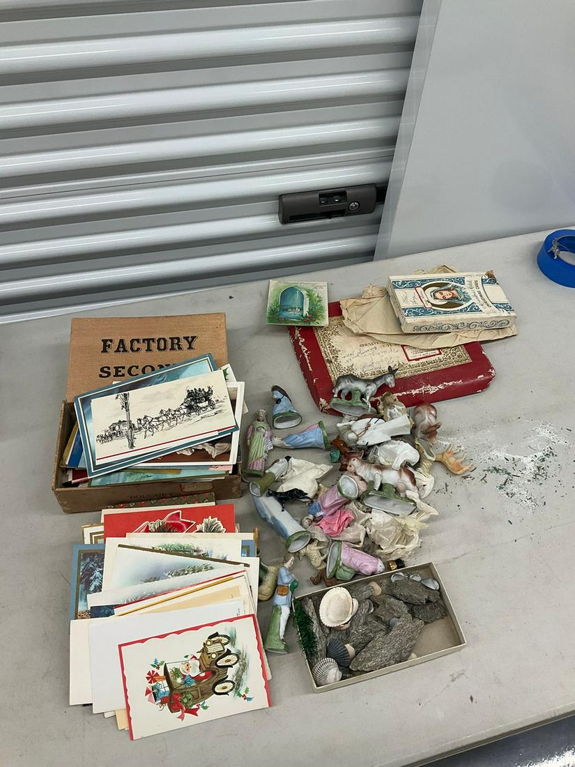 Large lot of ceramic and iron figurines and more (1 of 1)