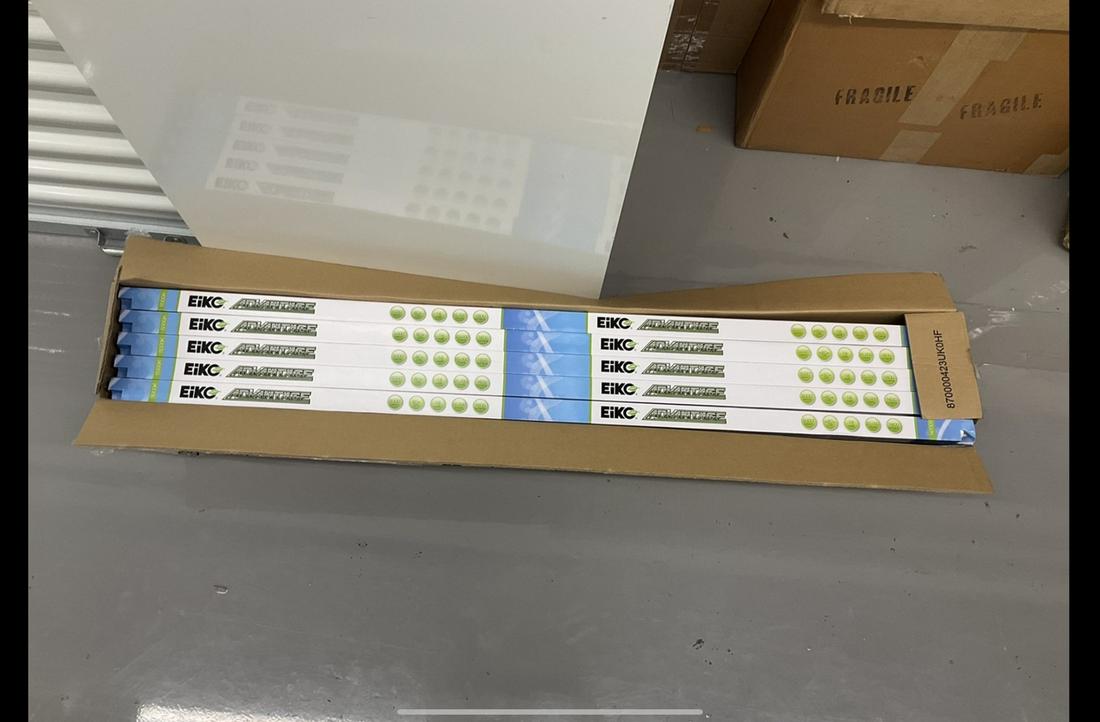 Lot of Eiko LED T8 Linear 5000K lights: 49" long