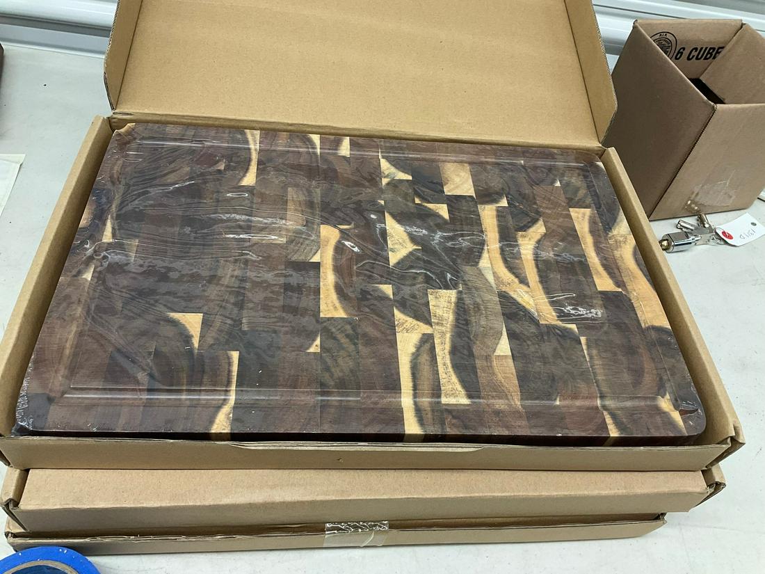 Lot of 3 wooden cutting boards: 18"x12"