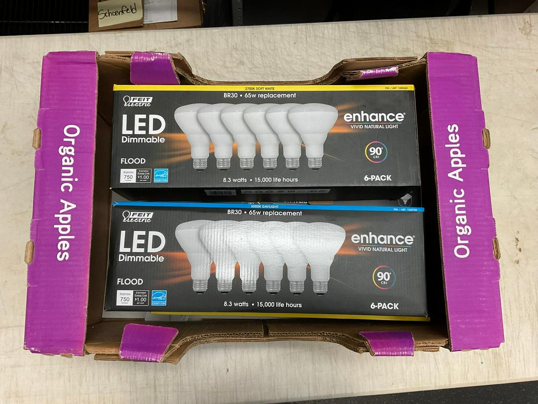 Lot of 5 FEIT Electric LED Lightbulb packs (1 of 1)