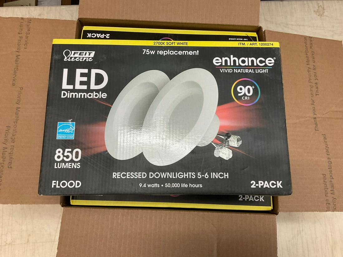 3 Enhance soft white recessed downlights 5-6 inches: 3 Enhance soft white recessed downlights 5-6 inches