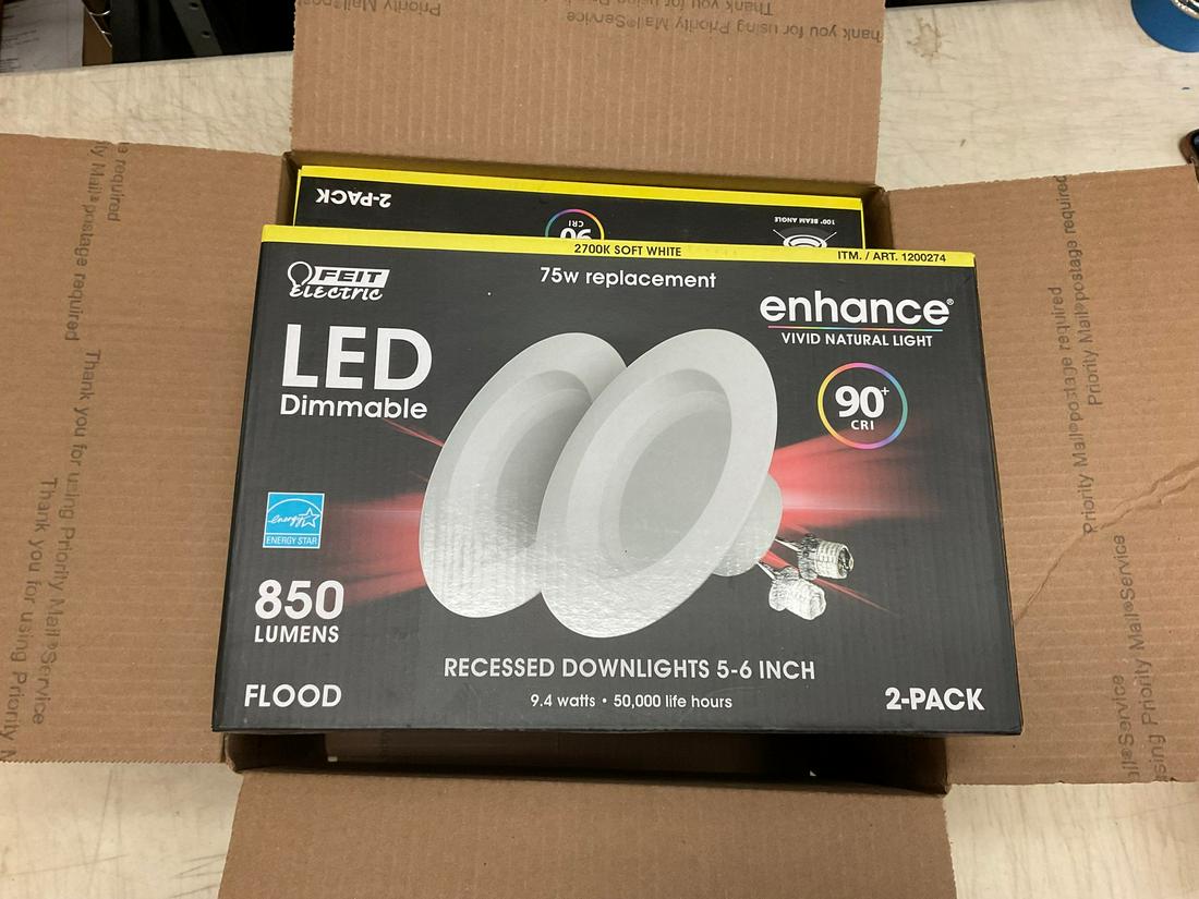 3 Enhance soft white recessed downlights 5-6 inches: 3 Enhance soft white recessed downlights 5-6 inches