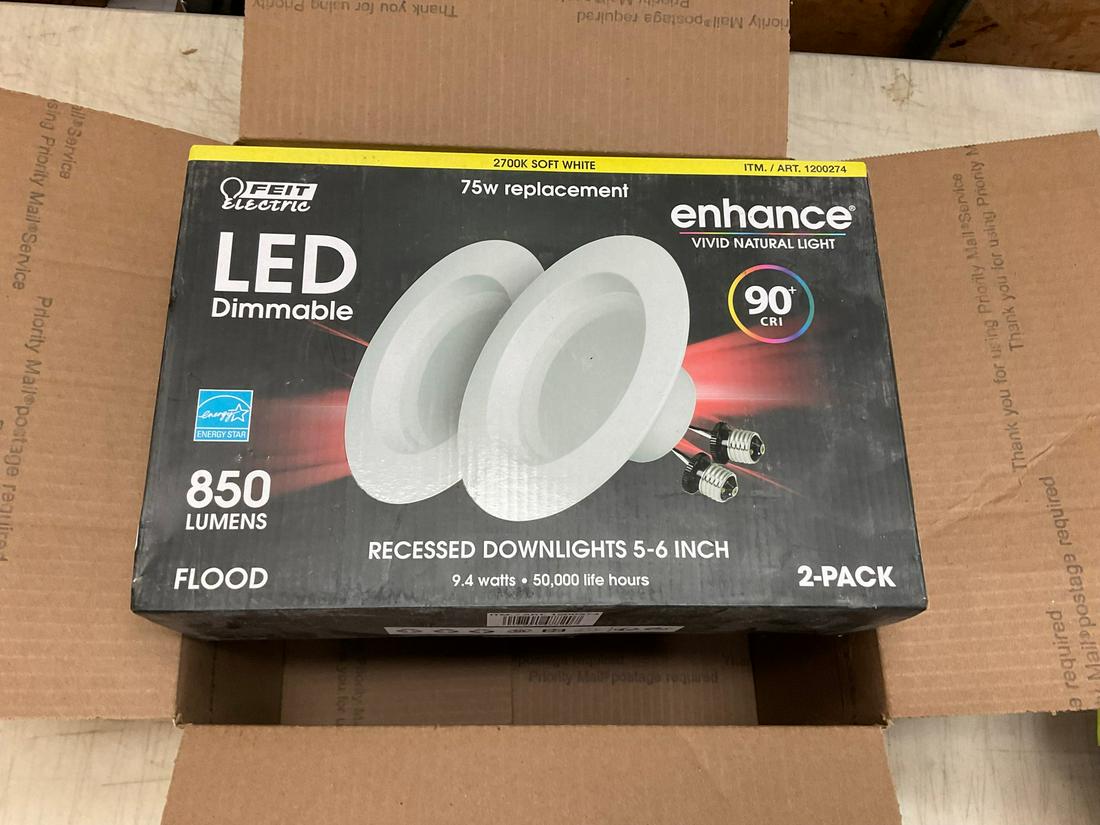 3 Enhance soft white recessed downlights 5-6 inches: 3 Enhance soft white recessed downlights 5-6 inches