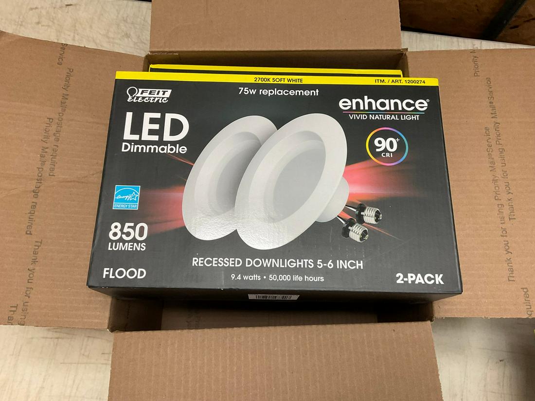 3 Enhance soft white recessed downlights 5-6 inches: 3 Enhance soft white recessed downlights 5-6 inches