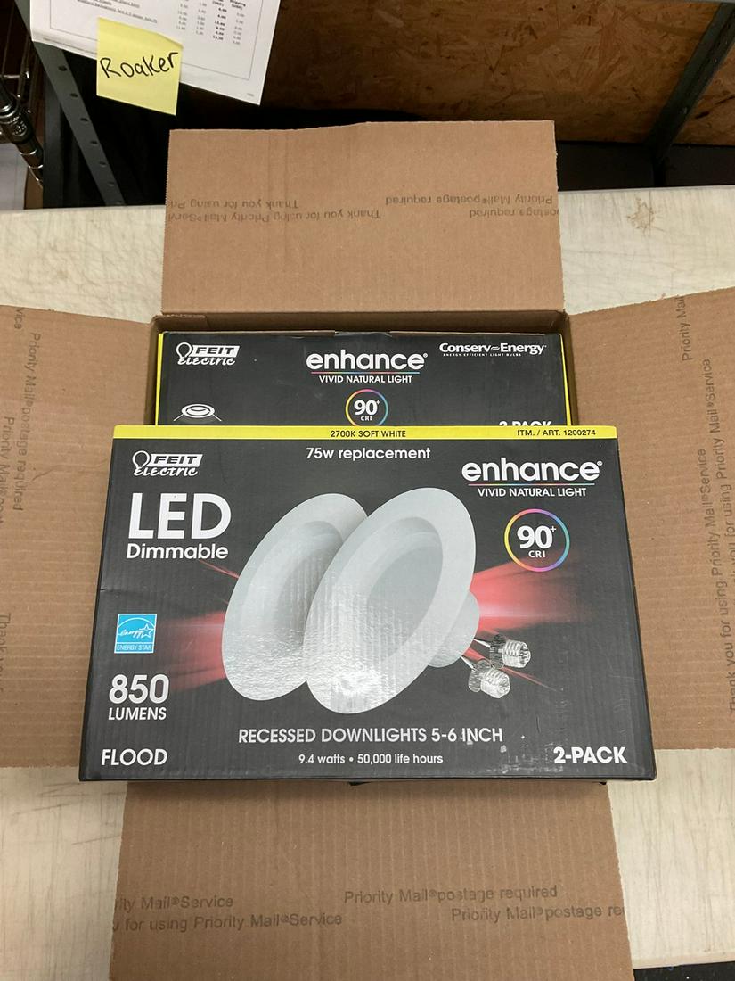 3 Enhance soft white recessed downlights 5-6 inches: 3 Enhance soft white recessed downlights 5-6 inches