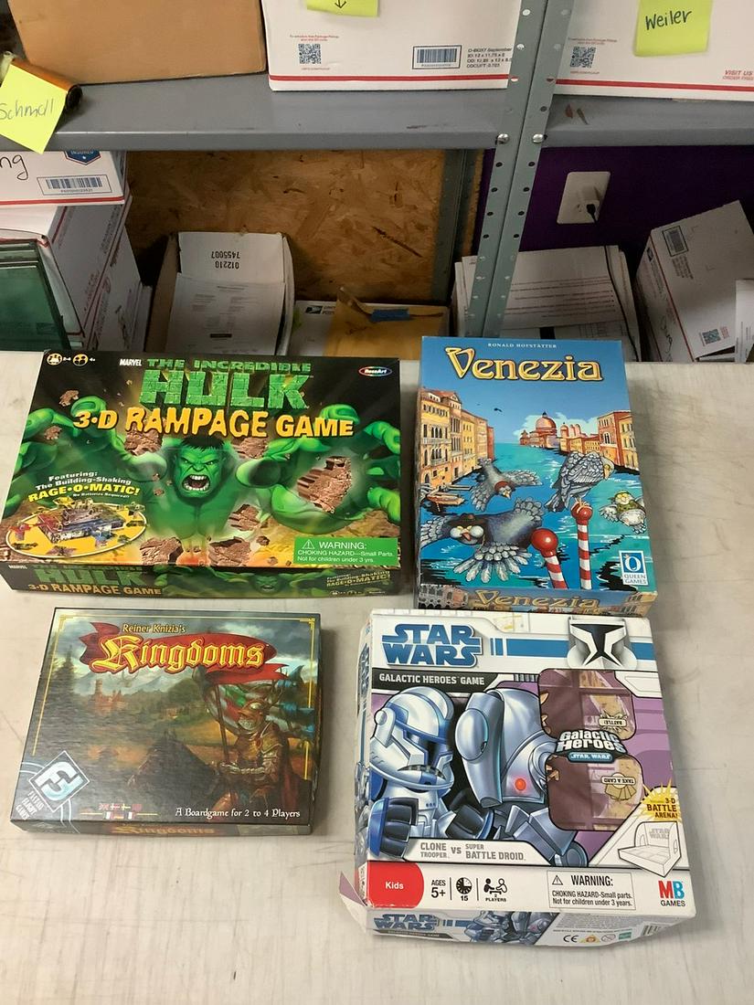 Lot of Assorted Games including The Incredidle Hulk 3-D Rampage, Venezia and More (1 of 1)