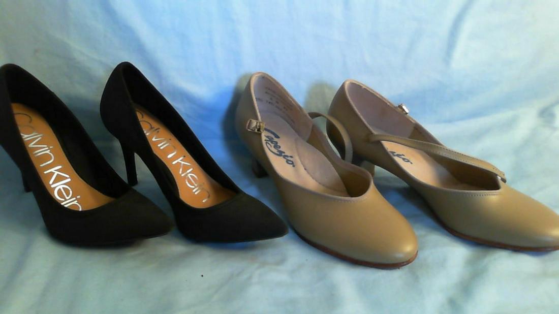Calvin Klein heals and Capezio character shoes, size 7.5: Calvin Klein heals and Capezio character shoes, size 7.5