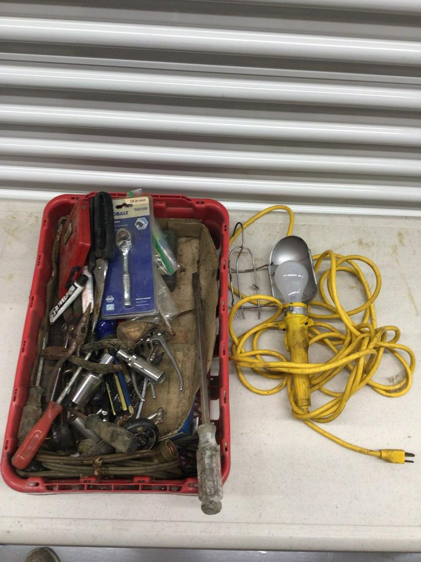 Lot of assorted tools and lamp (1 of 1)