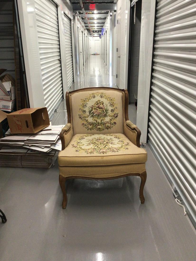 Aubausson Beige Blended Cotton Felt chair by Hahane & Co (1 of 1)