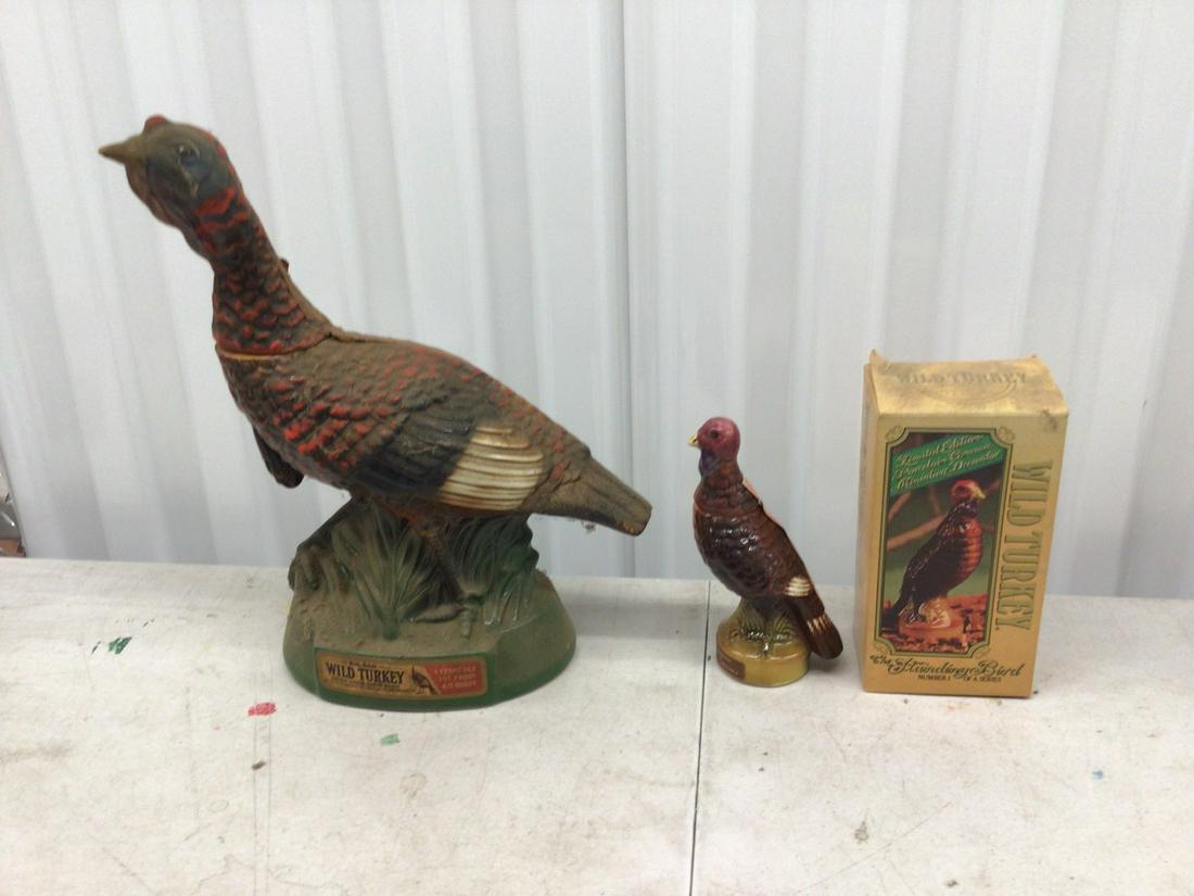 Vintage Wild Turkey decanters (one in box) empty (1 of 1)