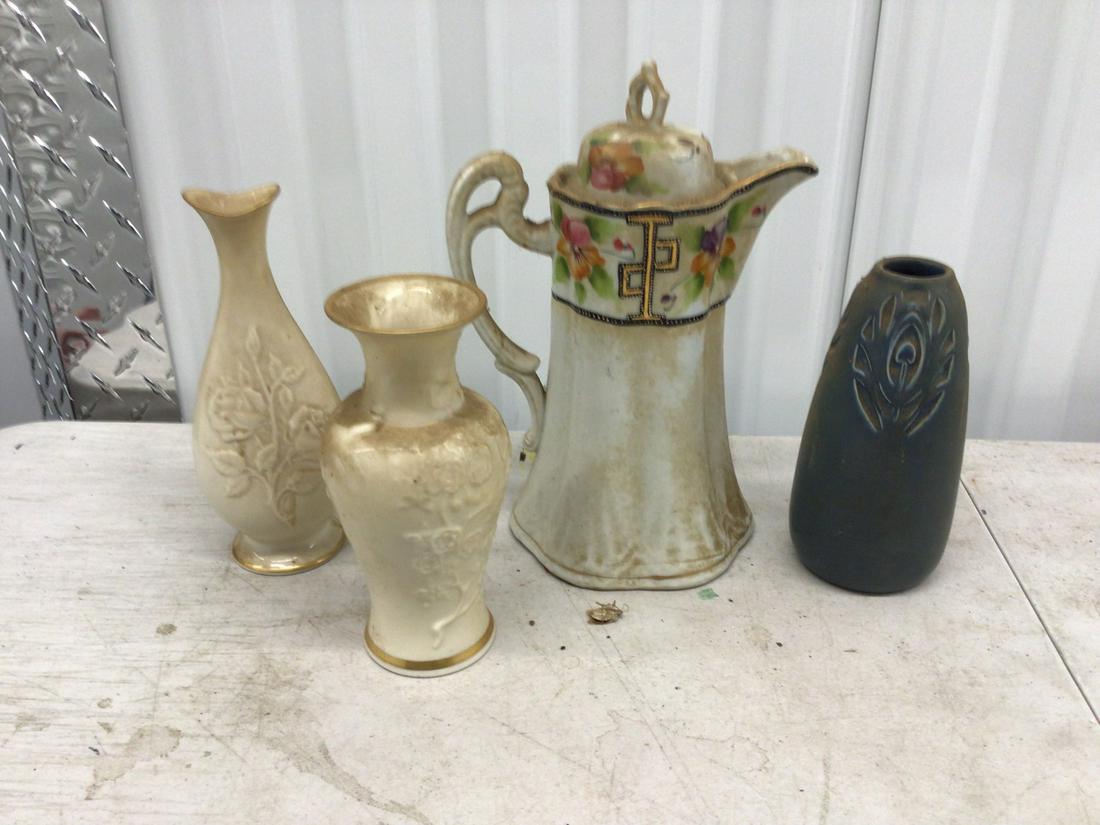 Lot of four decorative vases (two Lenox: made in US) (1 of 1)