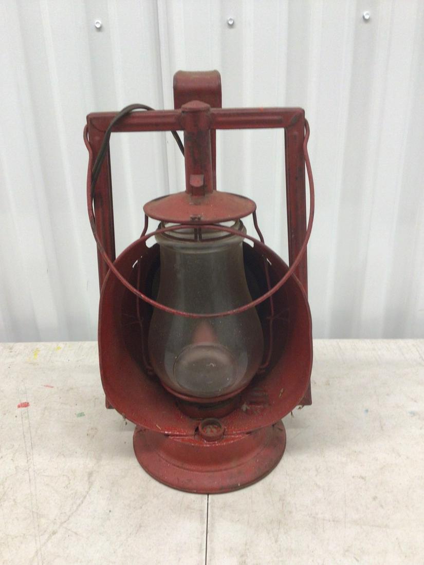 Electrified railroad lamp with chord: Electrified railroad lamp with chord