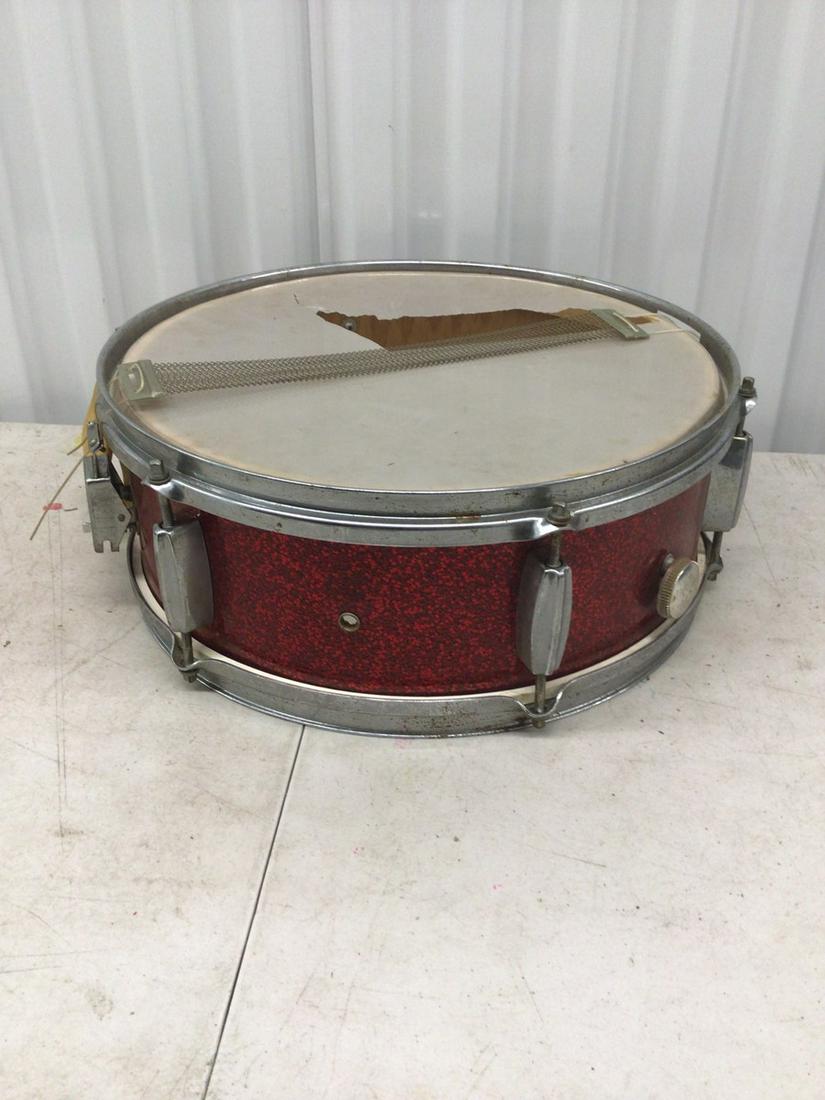 Broken snare drum: 15" across