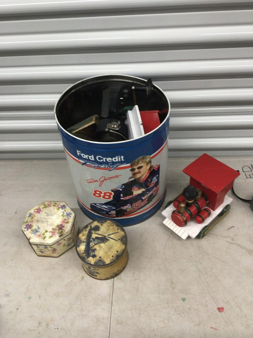 NASCAR wastebasket, silverware, decorative containers and more (1 of 1)