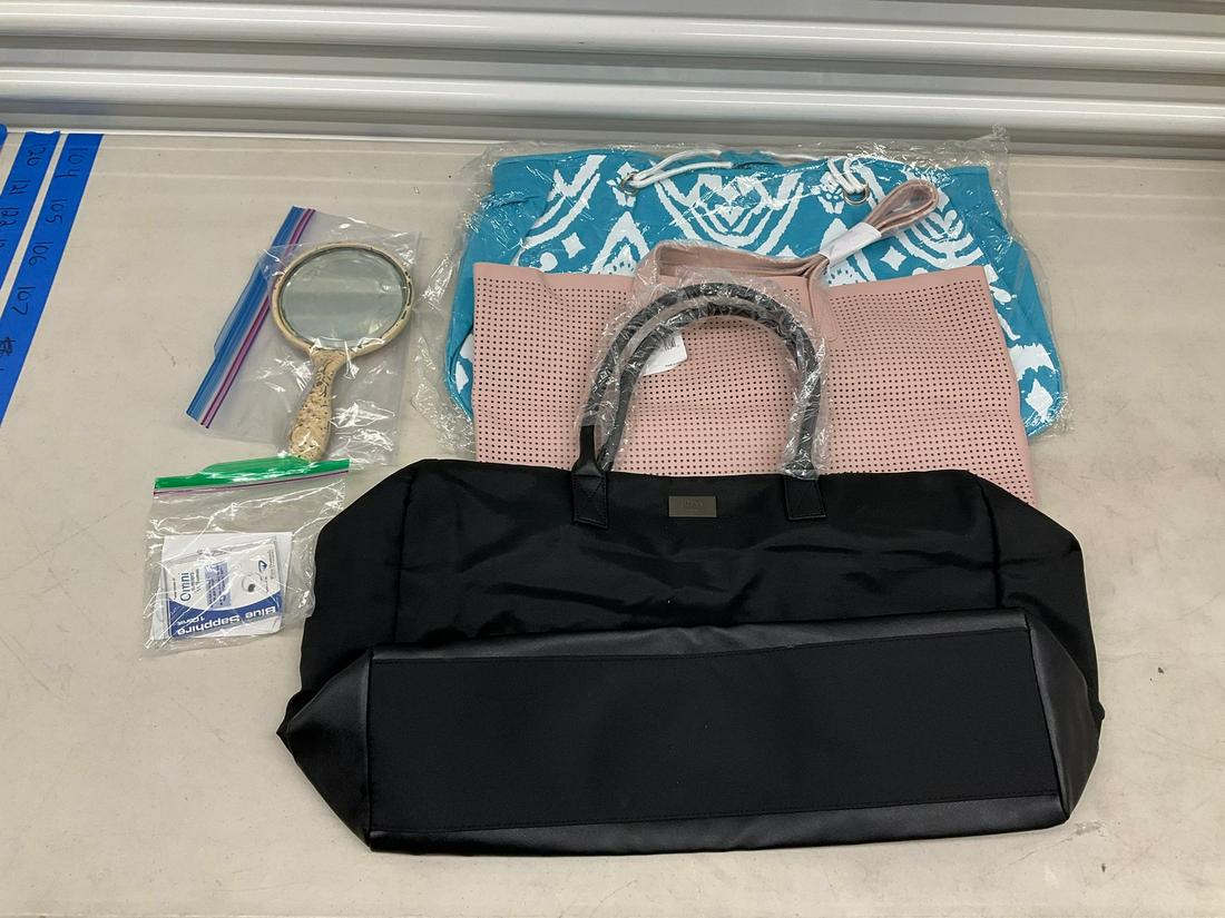 Hugo Boss bag (Unknown Authenticity), other womens bags, vintage hand mirror and more: Hugo Boss bag (Unknown Authenticity), other womens bags, vintage hand mirror and more