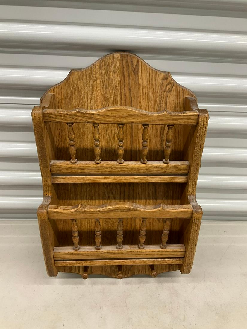 Wooden wall hanging rack 20x11: Wooden wall hanging rack 20x11