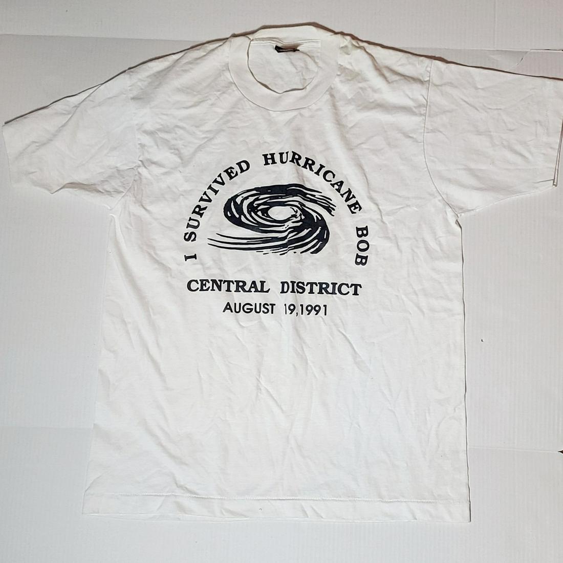 Vintage 1991 Hurrican Bob Screen Rant XL TShirt: Vintage 1991 Hurrican Bob Screen Rant XL TShirt
