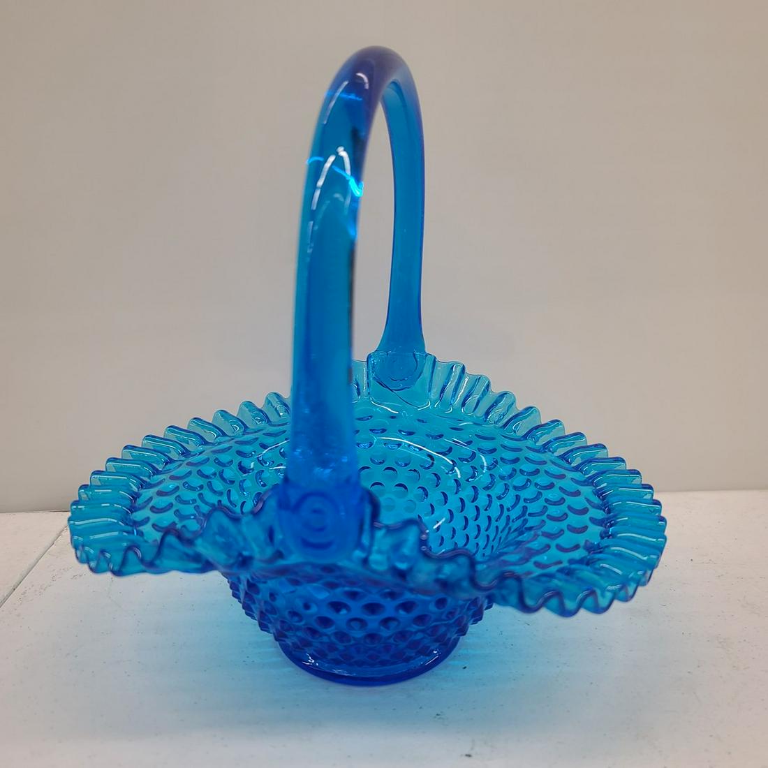 Bue glass basket, 10" x 10" (1 of 1)