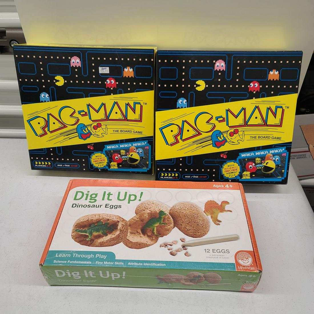 Pac-Man Games and NWT Dig it Up Dinosaur Eggs (1 of 1)
