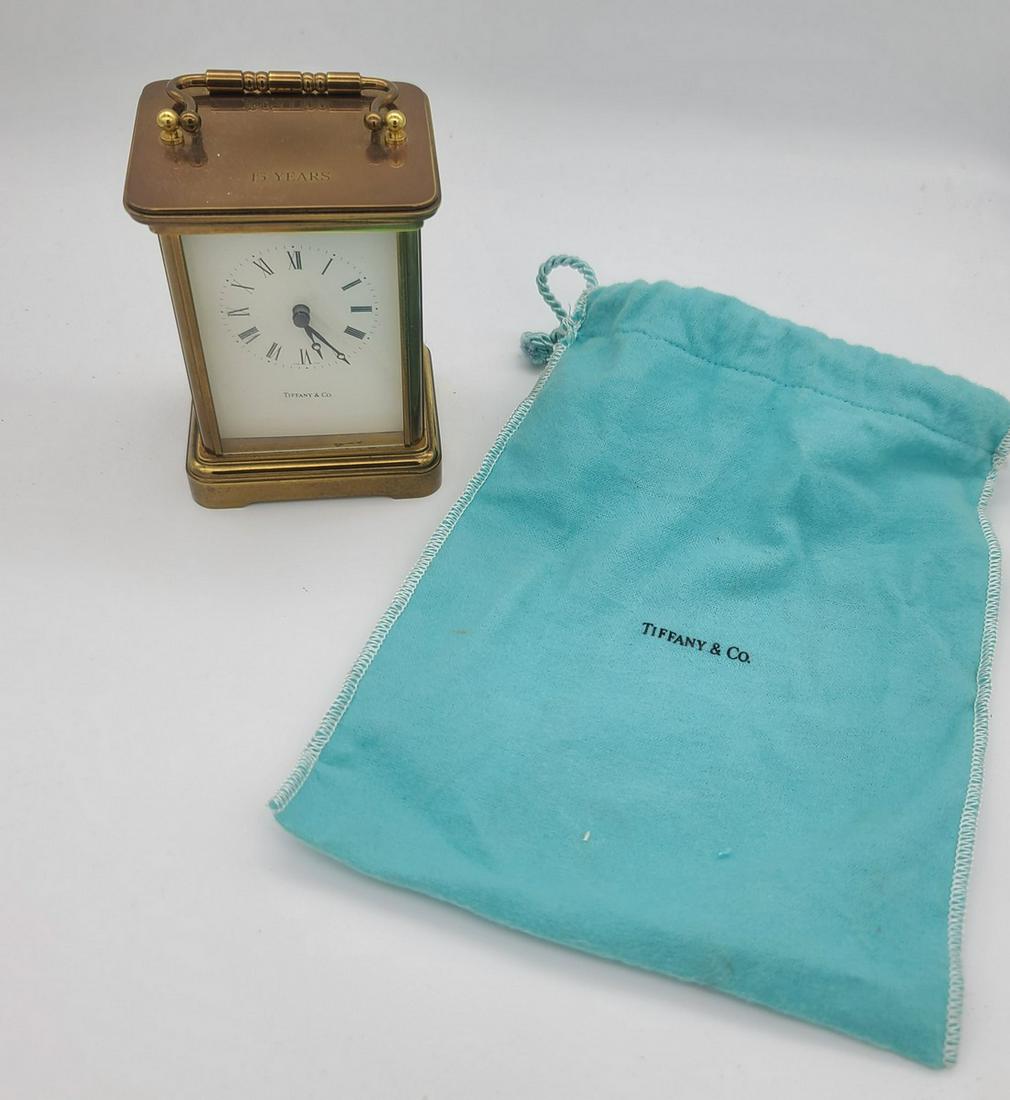 Vintage Tiffany & Co Desk Clock Revlon 15 Years (1 of 1)
