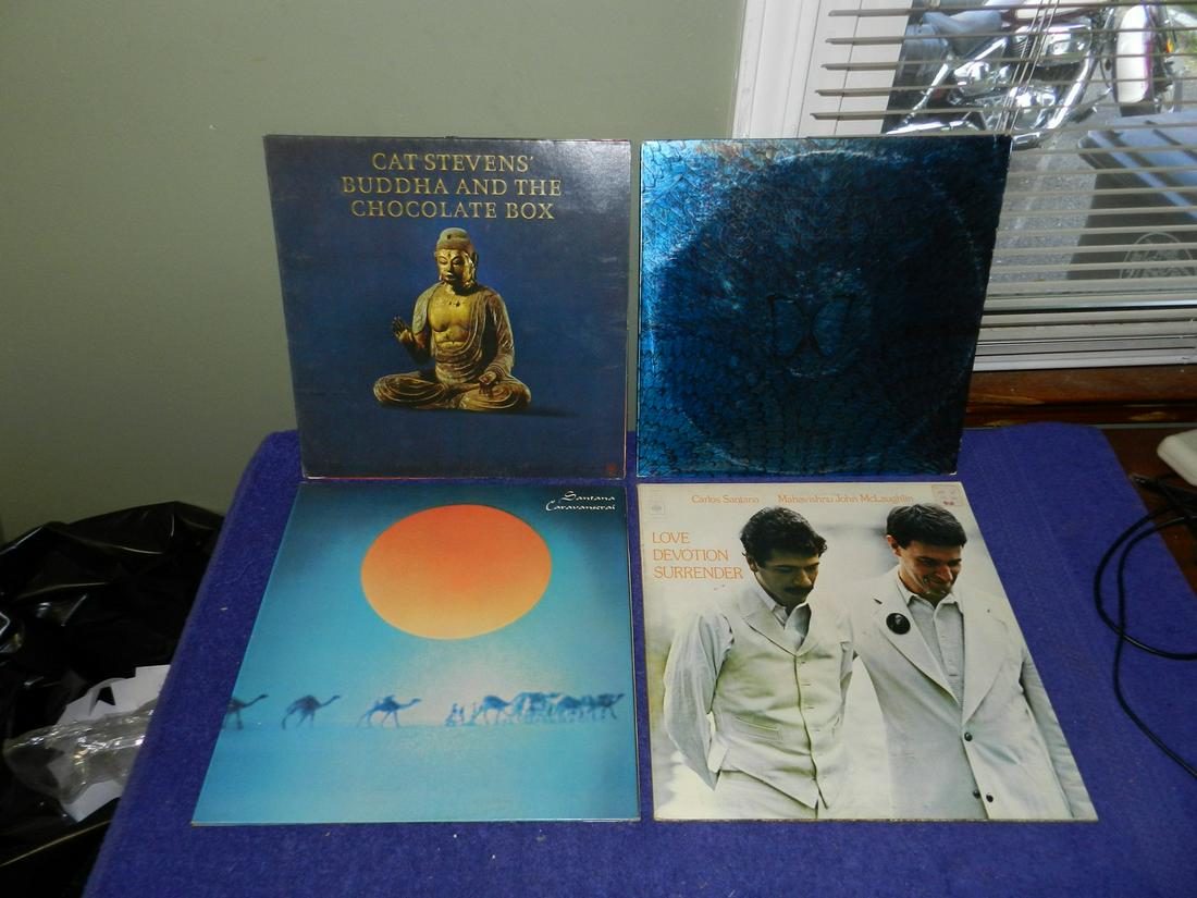 LOT OF VINTAGE RECORDS CAT STEVENS SANTANA (1 of 1)