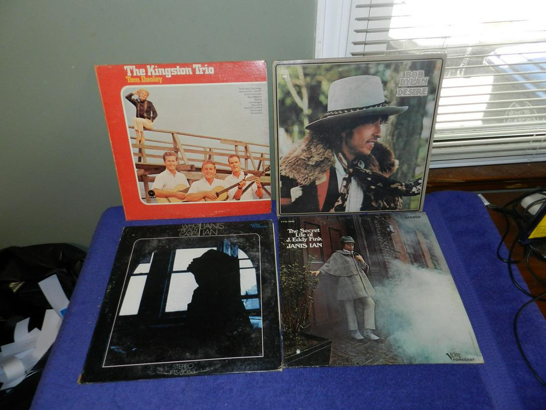 LOT OF VINTAGE RECORDS DYLAN JANIS IAN: LOT OF VINTAGE RECORDS DYLAN JANIS IAN