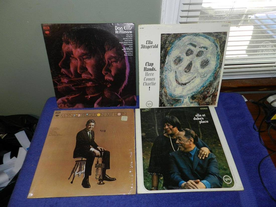 LOT OF VINTAGE RECORDS ELLA FITZGERALD ELLINGTON (1 of 1)