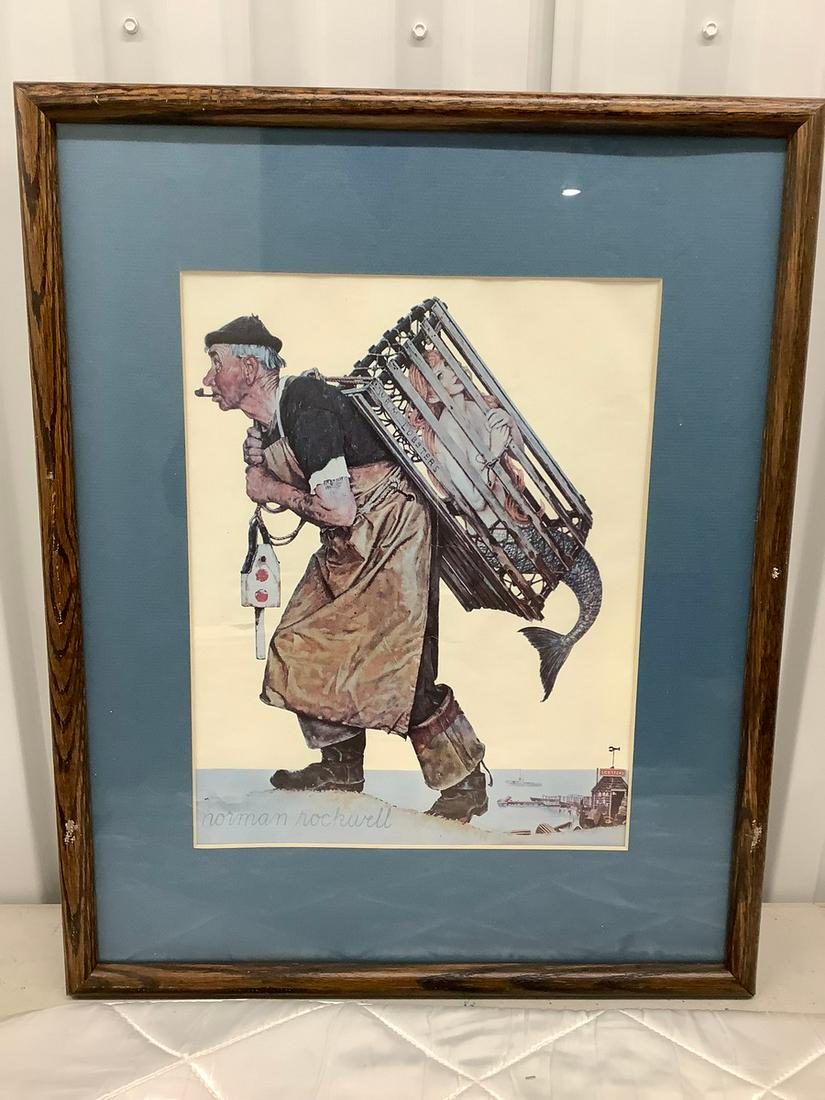 Framed Norman Rockwell Print 21x17 (1 of 1)