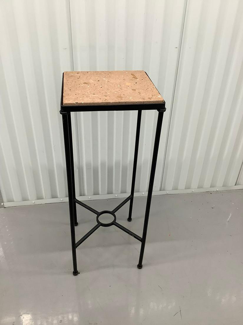 Metal Plant Stand with Terracotta Top 13x32 (1 of 1)