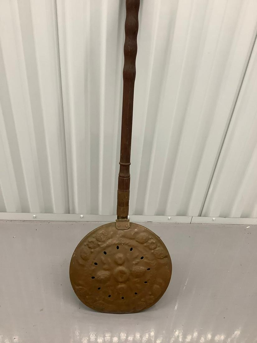 Vintage Copper Bed Warmer 35 in. (1 of 1)