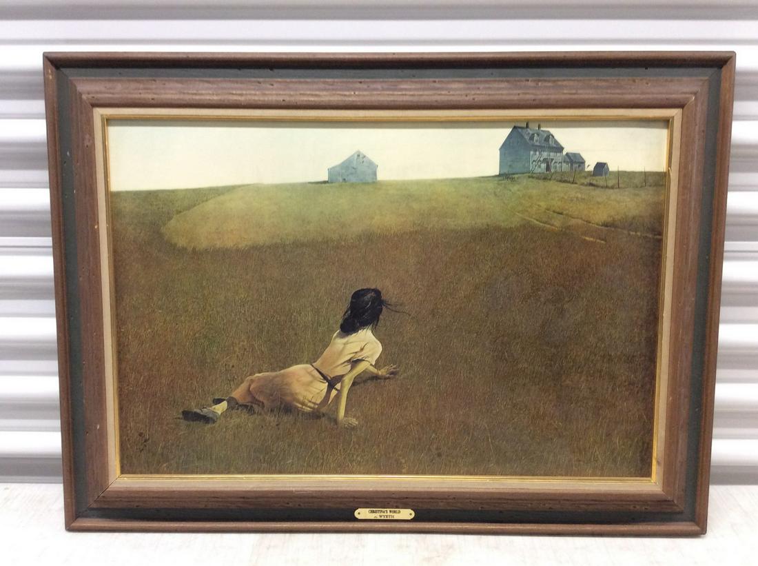 Andrew Wyeth、WITCH DOOR、希少画集画、新品高級額、額装付 Print On Board 