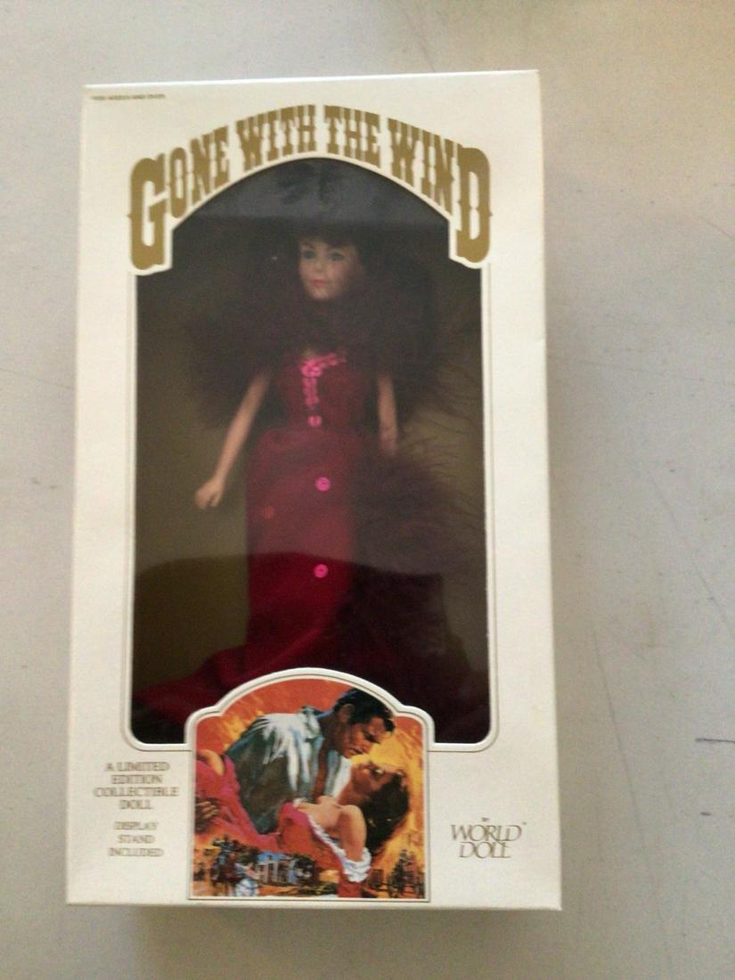 Gone With The Wind collectible doll with stand by World Doll 12 inches: Gone With The Wind collectible doll with stand by World Doll 12 inches