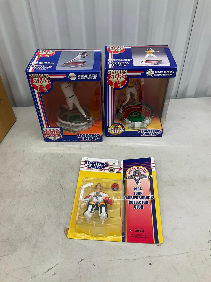Starting Lineup John Vanbiesbrouck 199t5 figurine, and starting line up stadium stars Reggie Jackson (1 of 1)