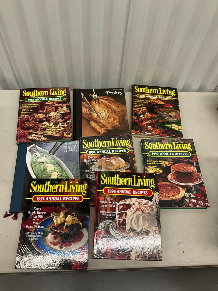 Lot of recipe books (Southern Living and more) (1 of 1)