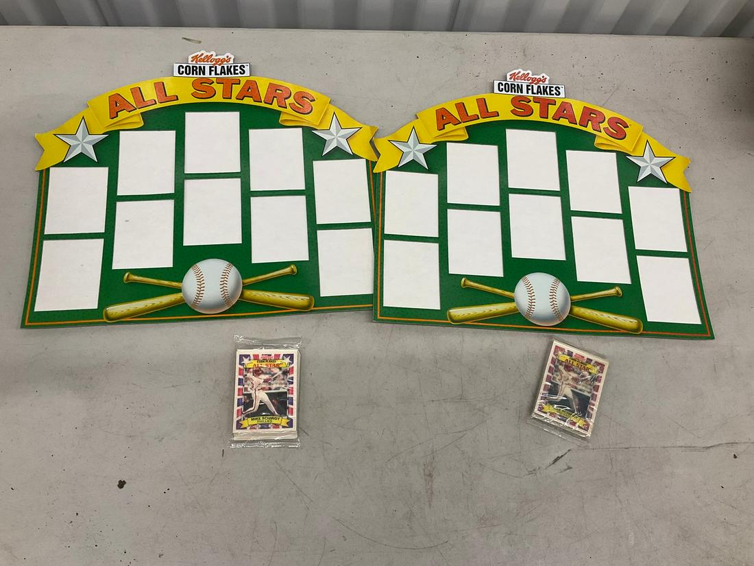 1991 Kellogg Baseball Greats cards and display carriers (2) (1 of 1)