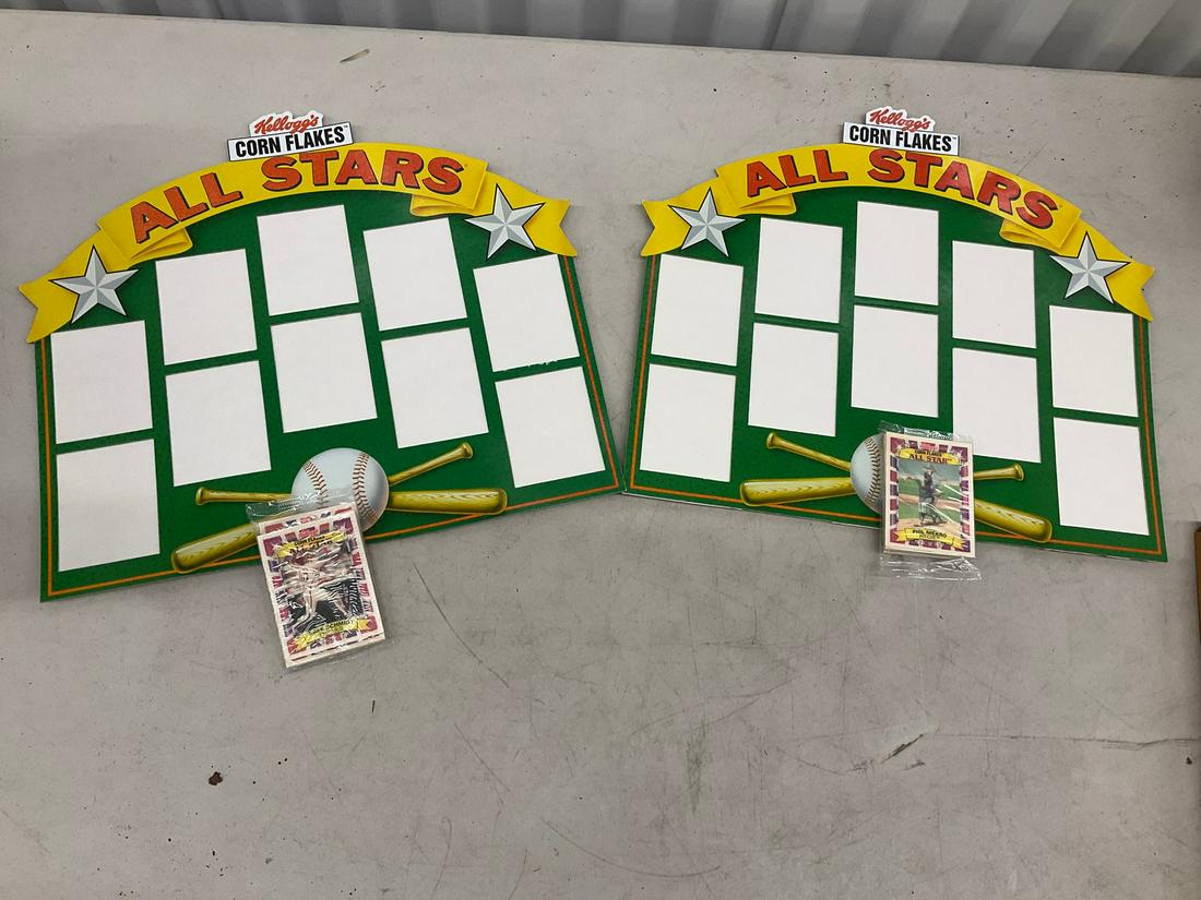 1991 Kellogg Baseball Greats cards and display carriers (2) (1 of 1)