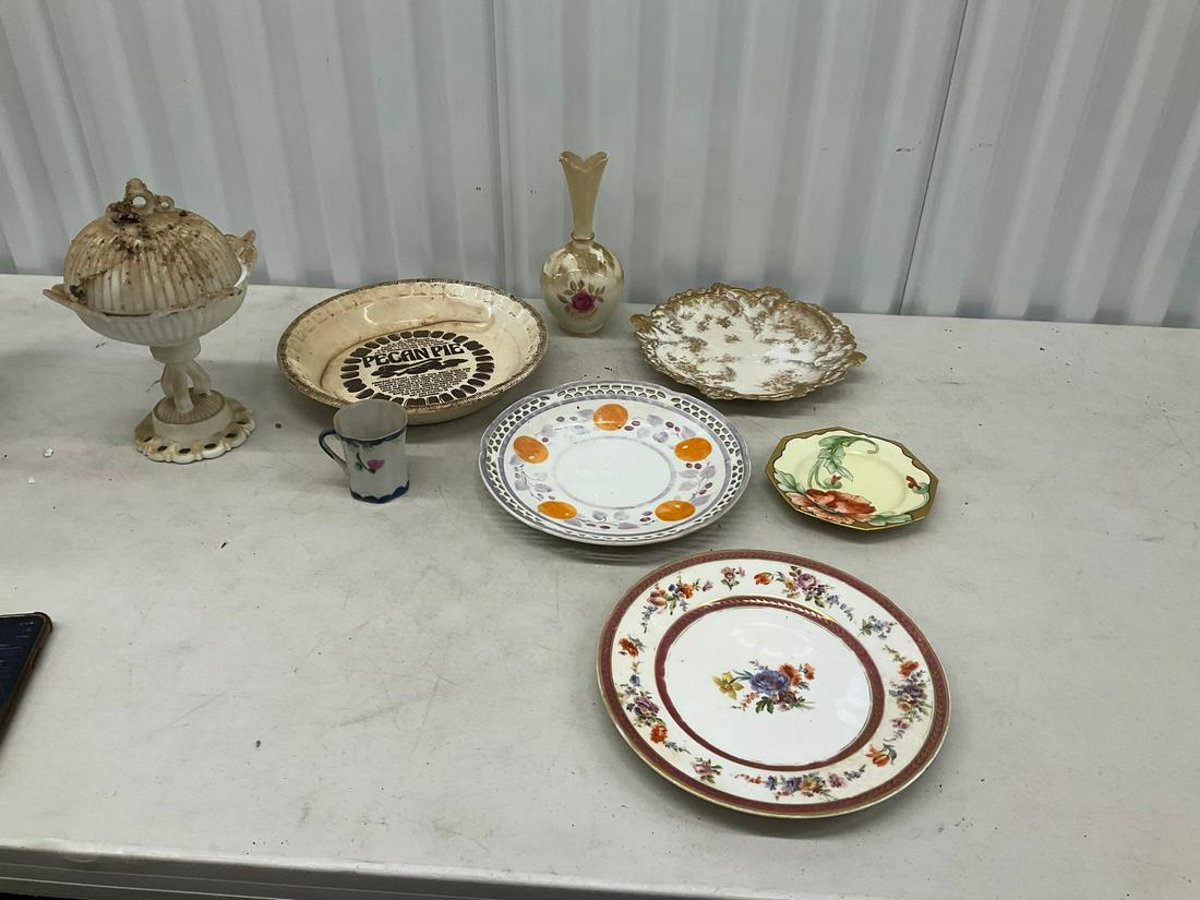 Pecan Pie dish, serving platters, vase, and more (1 of 1)