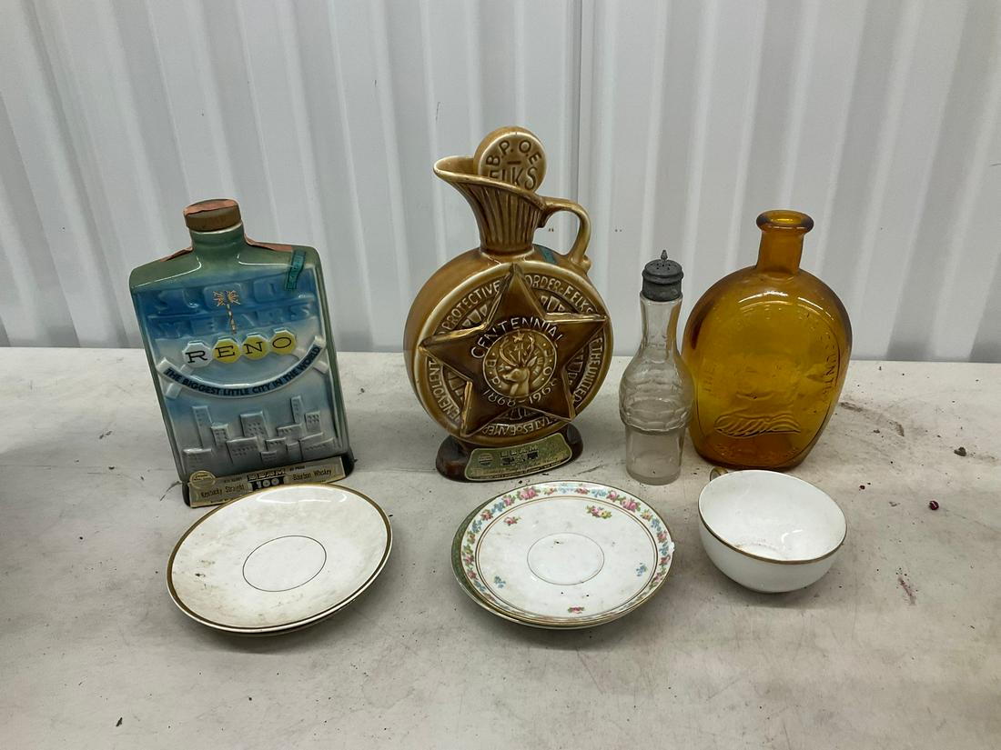 Jim Beam Reno commemorative bottle, Centennial pitcher, tea cups, and more (1 of 1)