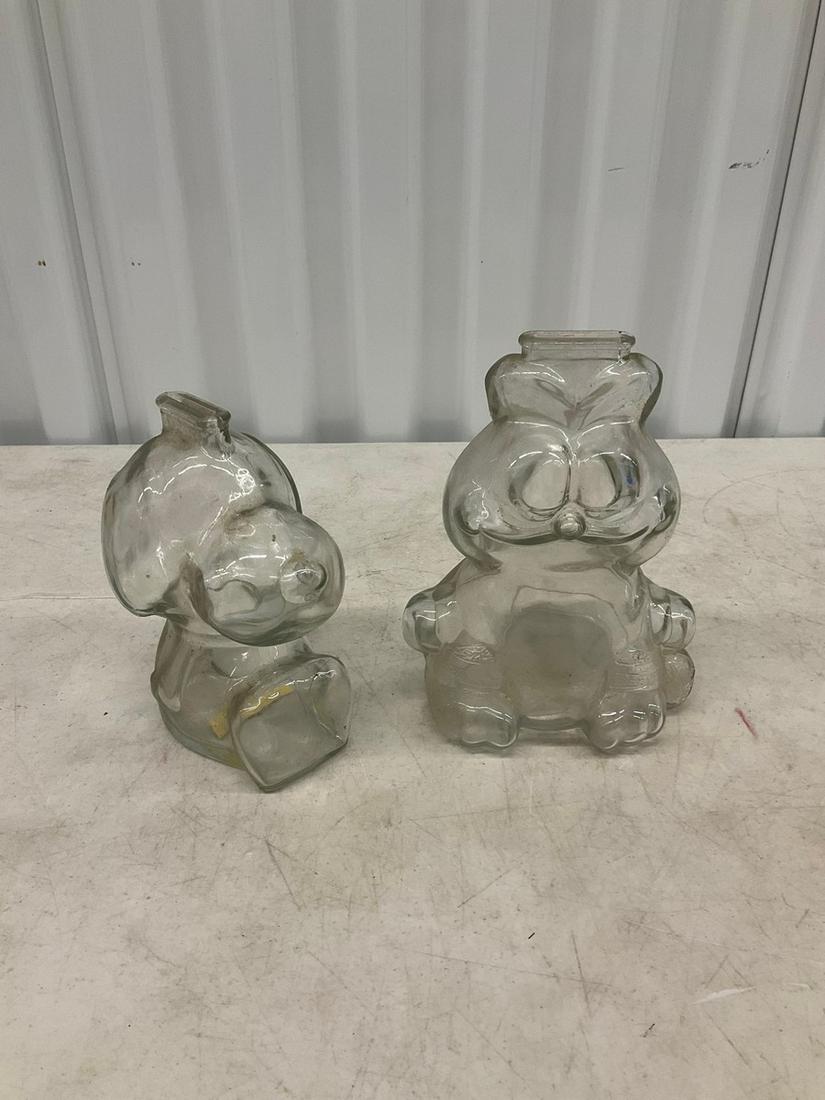 Garfield and Snoopy coin banks: Tallest 7"