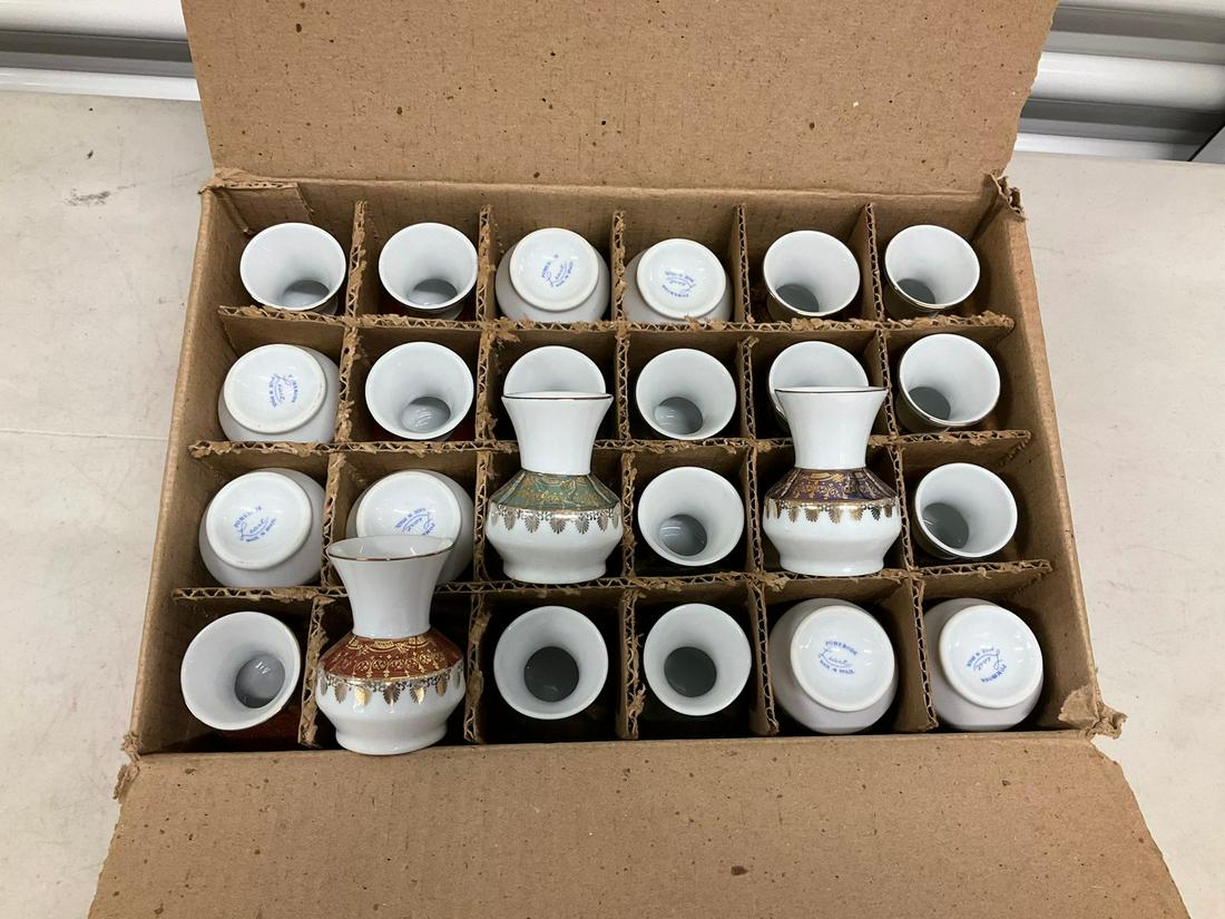 Large Lot of Mini Porcelain Decorative Vases (1 of 1)