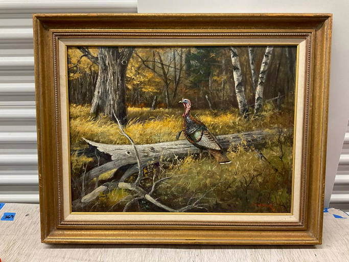 Acrylic on board signed and framed artwork 29x24 Smallwood