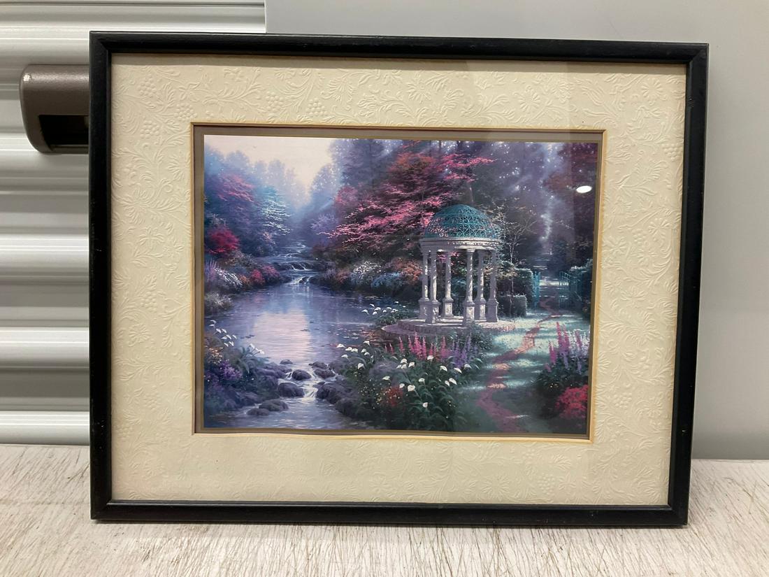 Thomas Kinkade framed print 15x12: Thomas Kinkade framed print 15x12