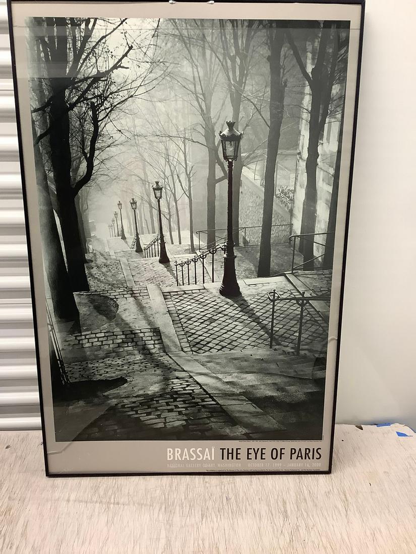 "Brassai The Eye of Paris" Broken Frame 25x38: "Brassai The Eye of Paris" Broken Frame 25x38