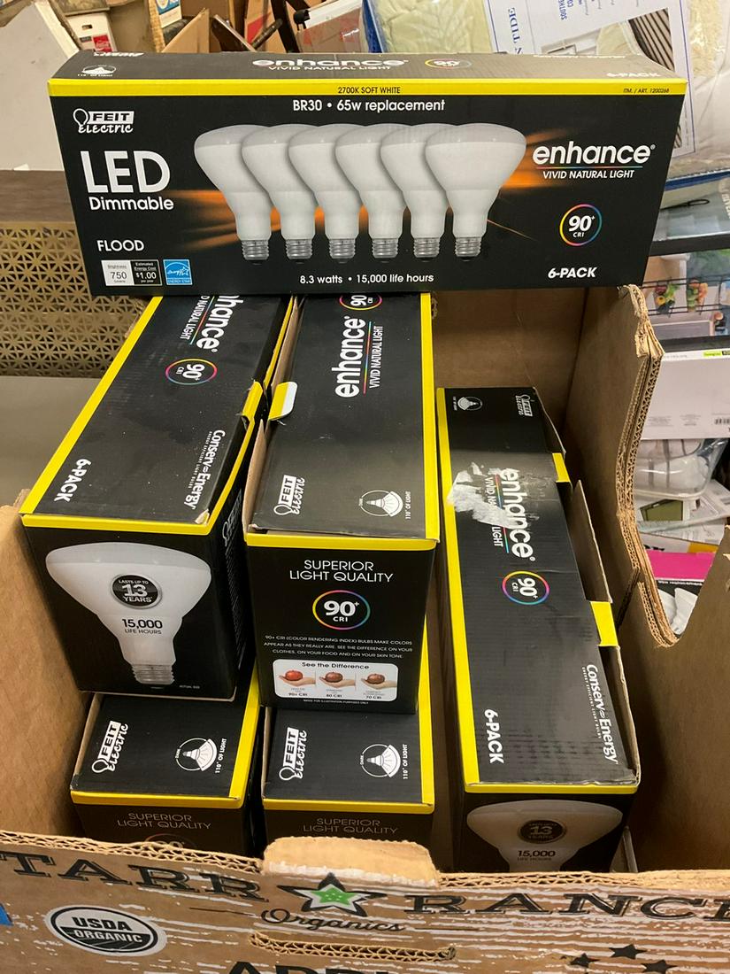 Lot of Felt Electronics 6 packs of 8.3 Watt dimmable LEDs (1 of 1)