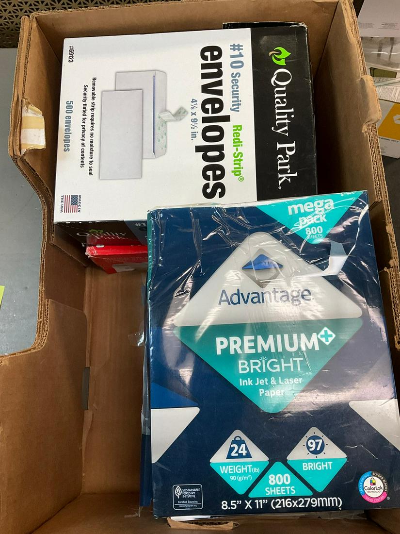 Lot of Advantage Premium Bright Printer paper, pack of envolopes and more (1 of 1)